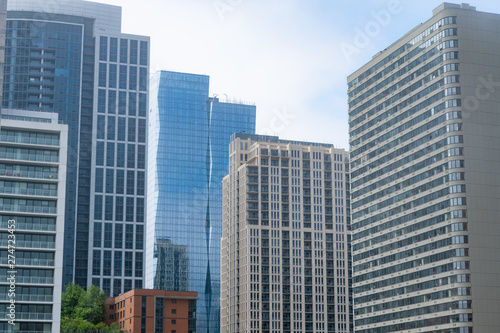 Skyscrapers along Michigan Avenue in the South Loop of Chicago