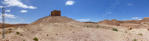 Moroccan earthen clay architecture. Village of the Ait ben Haddou, Ouarzazate, Morocco, Africa. UNESCO World Heritage Site