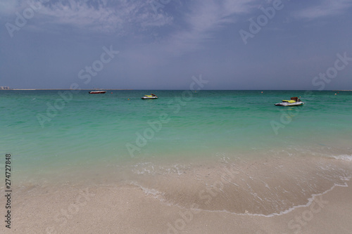 UAE, landscape sea, boat