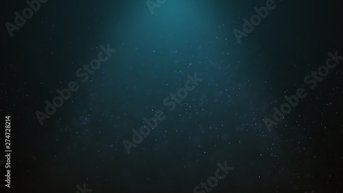 Popular Abstract background shining blue dust particles stars sparks wave 3d animation