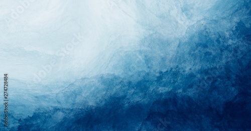 Fototapeta Streszczenie tło farby akwarelowe turkusowy kolor niebieski i zielony z płynnej tekstury płyn na tle, baner