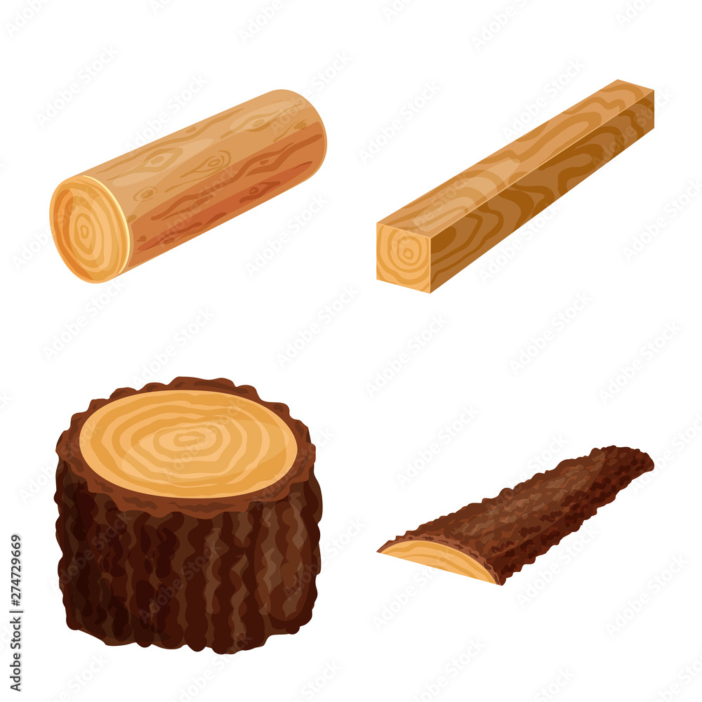 Isolated object of signboard and wood logo. Set of signboard and wooden vector icon for stock. Isolated object of signboard and wood logo. Set of signboard and wooden vector icon for stock.