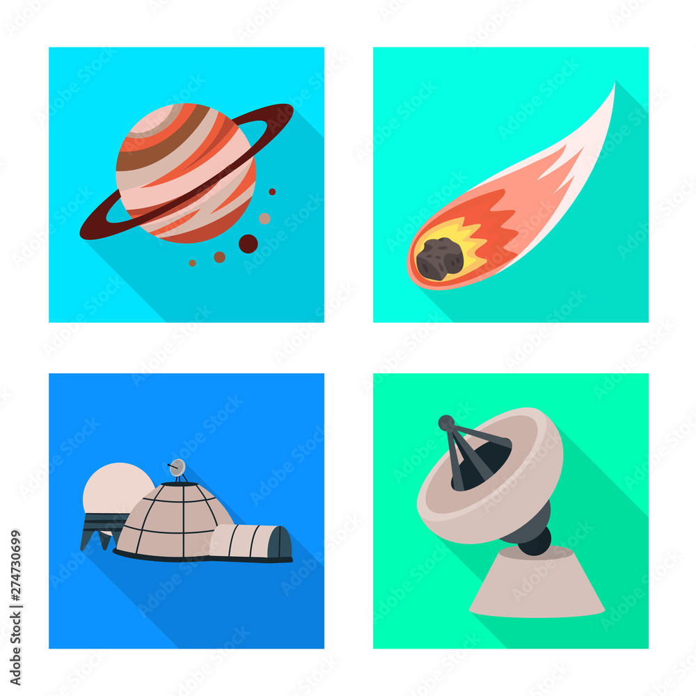 Isolated object of science and cosmic icon. Set of science and technology stock symbol for web. Isolated object of science and cosmic icon. Set of science and technology stock symbol for web.