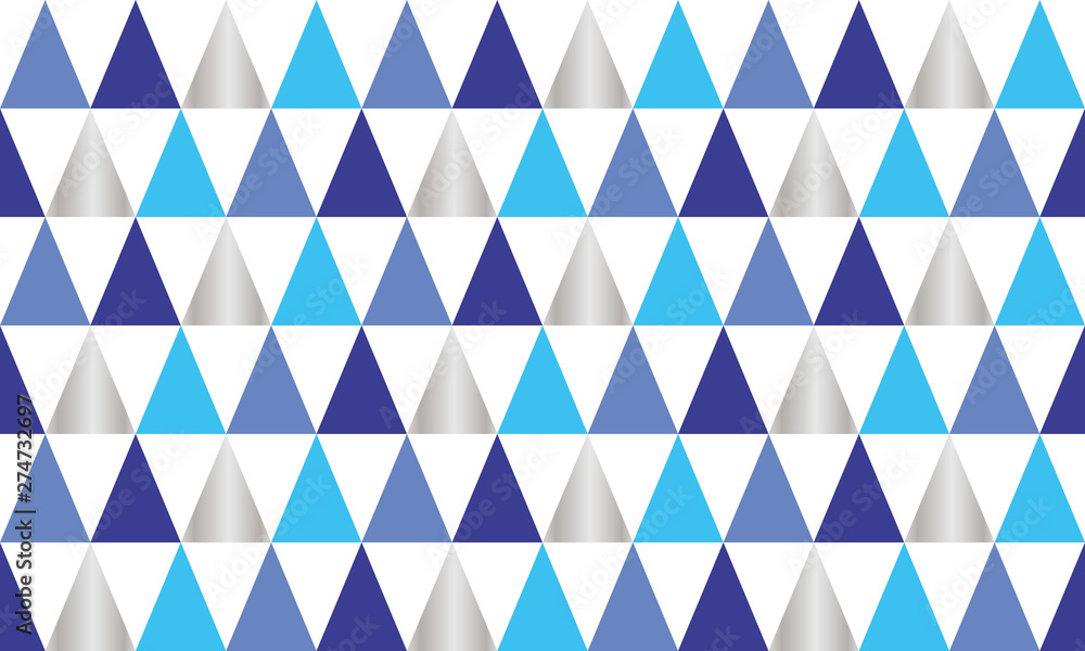 seamless background of triangles in blue, silver and white seamless background of triangles in blue, silver and white