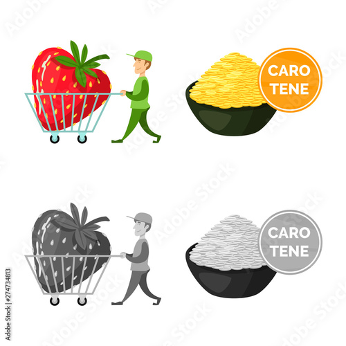 Vector design of test and synthetic icon. Set of test and laboratory vector icon for stock.