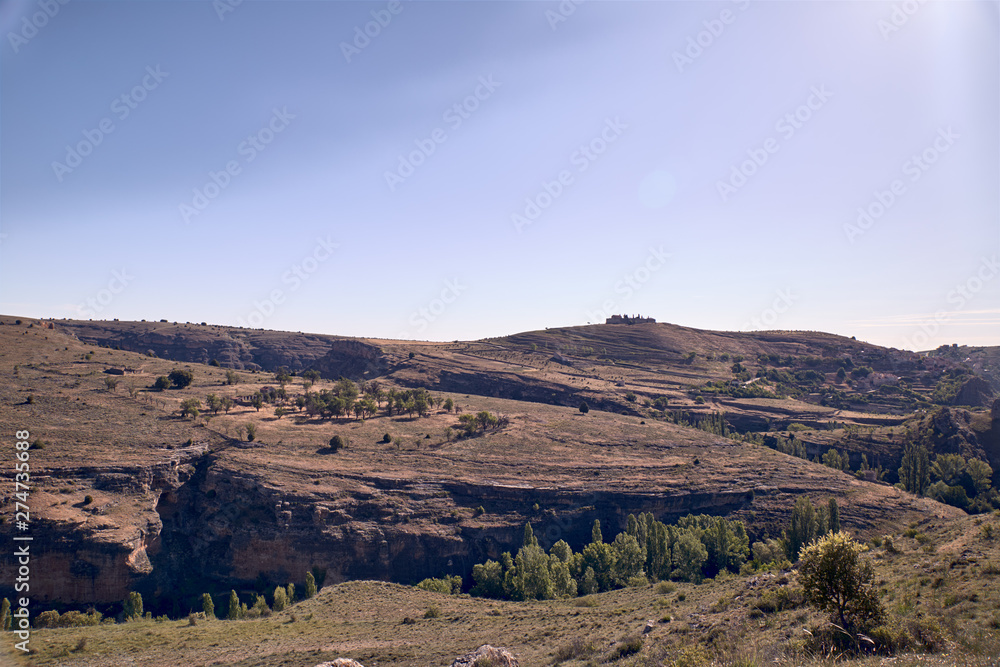 Panoramic of the sickles of the Duraton River Panoramic of the sickles of the Duraton River