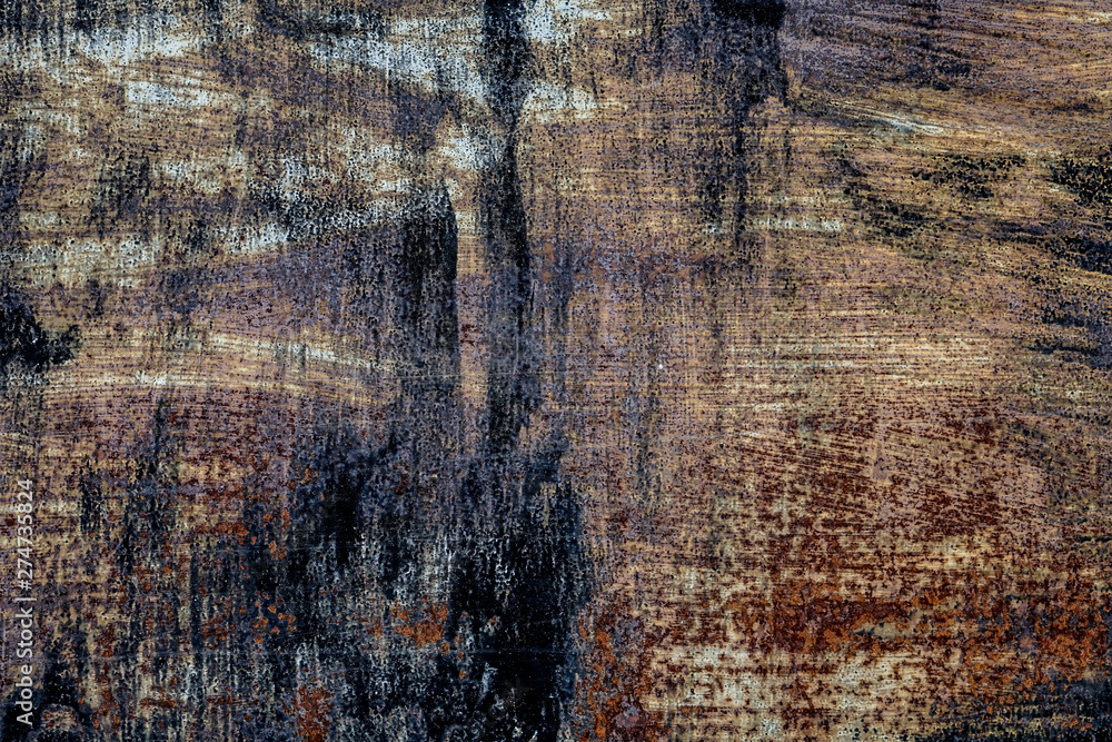 Obraz premium Dark worn rusty metal texture background. Metal rusty surface.
