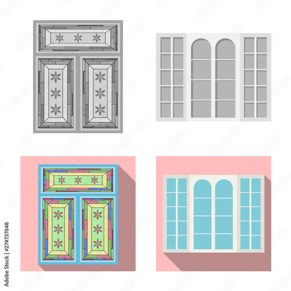 Vector illustration of door and front sign. Set of door and wooden stock symbol for web. Vector illustration of door and front sign. Set of door and wooden stock symbol for web.