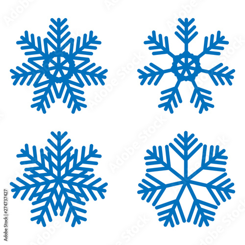 Snowflake icons kit.