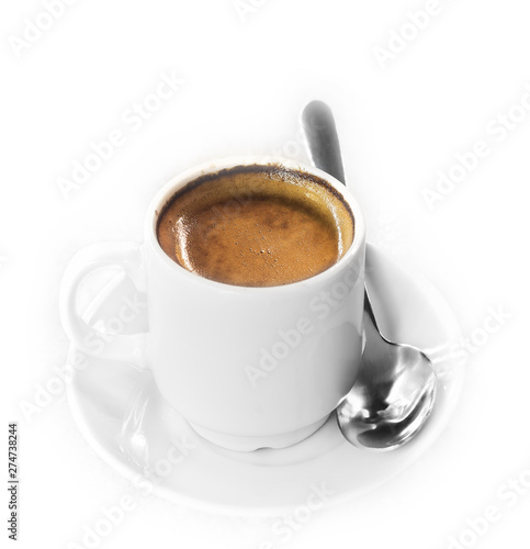 coffee espresso  isolated on white