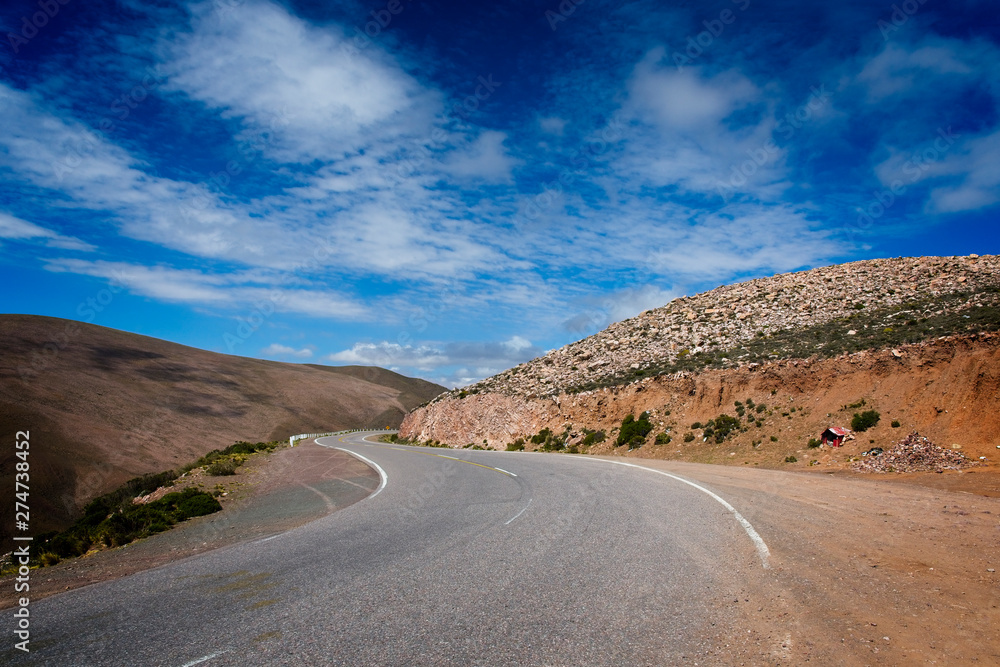 A beautiful view of a road in Jujuy, Argentina