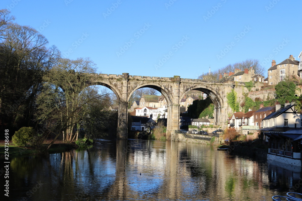 A viaduct over a river in Yorkshire 
