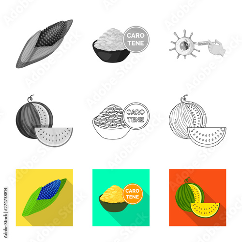 Vector design of test and synthetic sign. Set of test and laboratory stock symbol for web.