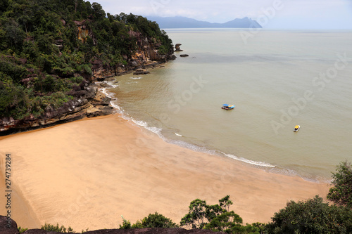 fantastic bay with rocks - Bako national park  Sarawak  Borneo  Malaysia  Asia