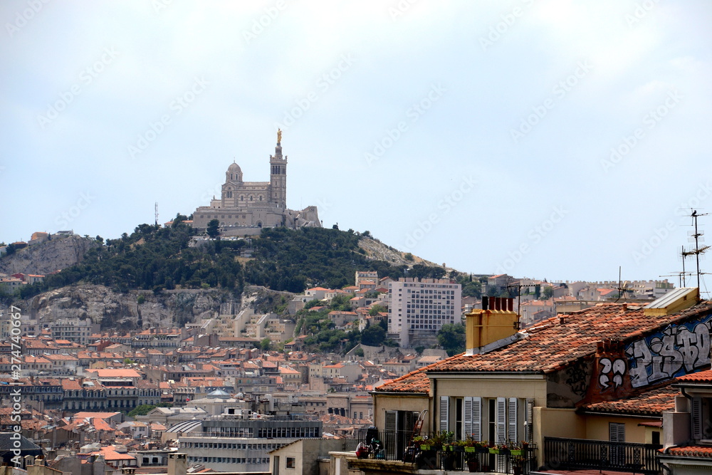 City of Marseille seen from Saint Charles train station
