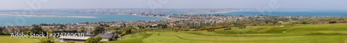 Panorama of Sutton village and golf club in Howth