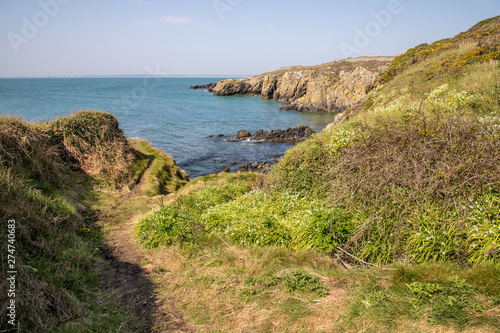 Hiking trail in Howth