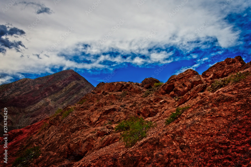 Obraz premium A beautiful view of Purmamarca, Jujuy, Argentina