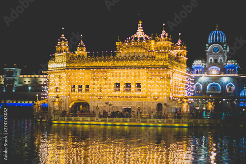 Golden Temple in Night Light