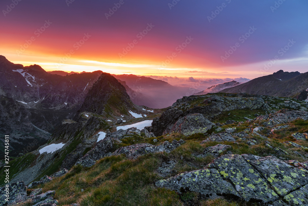 Beautiful scenery of the High Tatras mountains in Slovakia Beautiful scenery of the High Tatras mountains in Slovakia