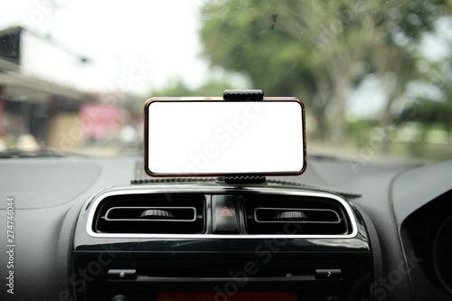 Smart Phone on Car Mock Up © airdone