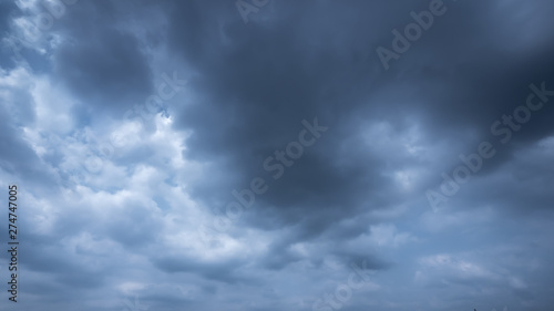 Strom & rainy cloud sky