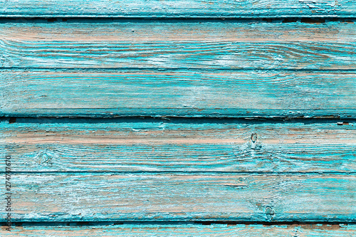 Texture old wooden blue background, a lot of boards. Background of the tree, planks green color paint old, free without objects. Billet wood horizontal boards wall. similiar photo