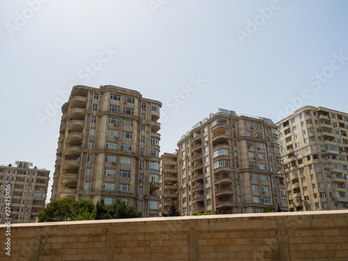 Landscape of Baku city on Azerbaijan. photo