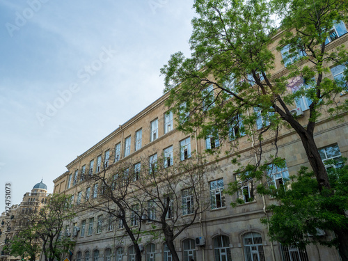 Obraz na plátně Landscape of Baku city on Azerbaijan.