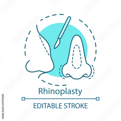 Rhinoplasty concept icon
