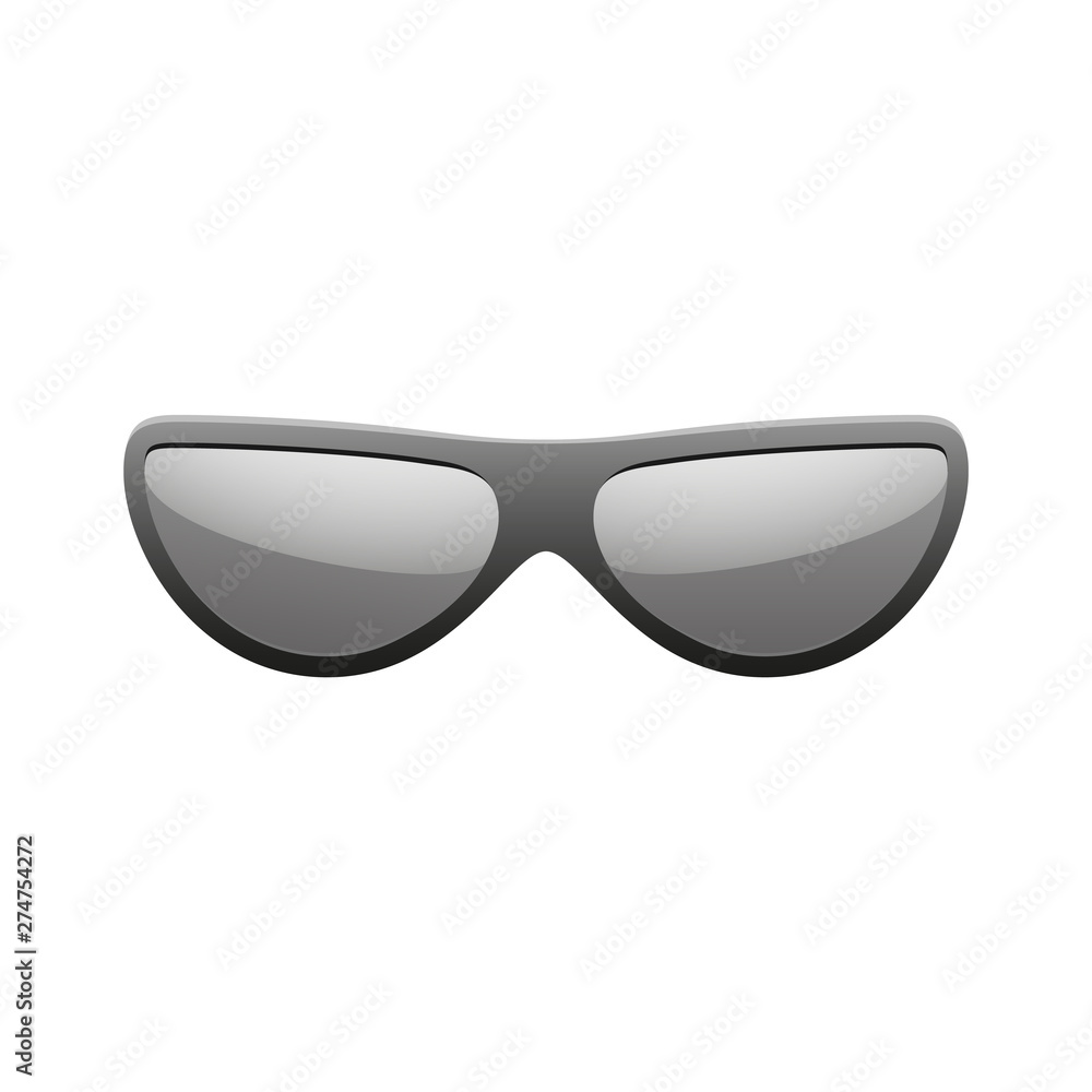 Sunglasses icon. Black silhouette sun glasses isolated white background. Modern wear design. Fashion eye elegance. Style eyewear. Accessory sunlight spectacles. Symbol summer. Vector illustration Sunglasses icon. Black silhouette sun glasses isolated white background. Modern wear design. Fashion eye elegance. Style eyewear. Accessory sunlight spectacles. Symbol summer. Vector illustration