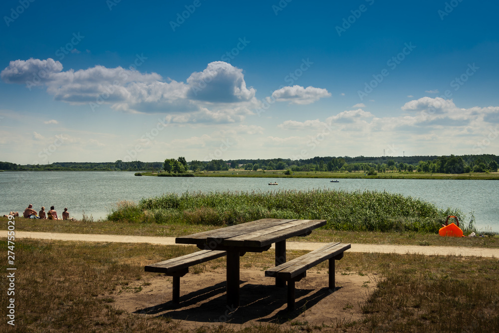 Fototapeta premium Wakacje nad jeziorem 