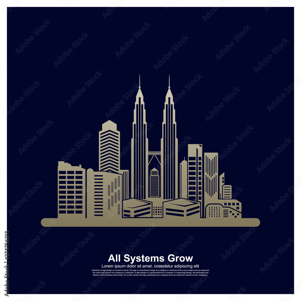 Modern City skyline . city silhouette. vector illustration in flat design. Vector silhouettes of the worlds city skylines Modern City skyline . city silhouette. vector illustration in flat design. Vector silhouettes of the worlds city skylines