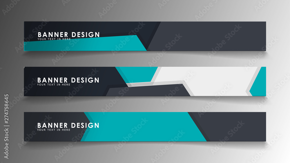 Set of banner templates with abstract background. Modern vector banners with polygonal background. Set of banner templates with abstract background. Modern vector banners with polygonal background.