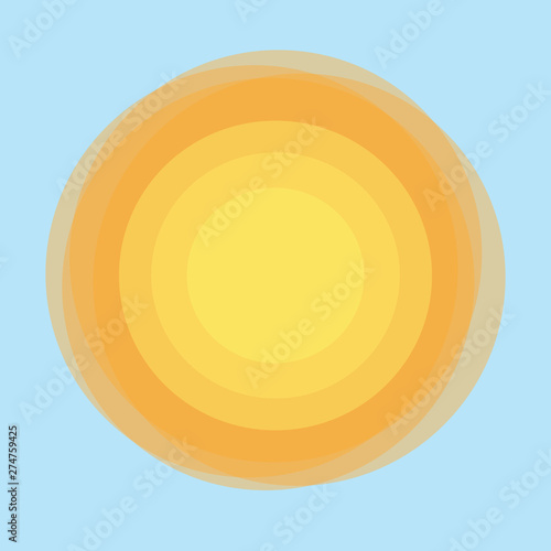 Abstract sun illustration