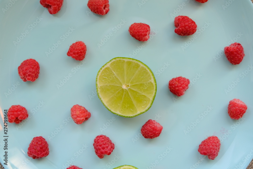 Fragrant, tasty, healthy red raspberries in the summer. Fragrant, tasty, healthy red raspberries in the summer.