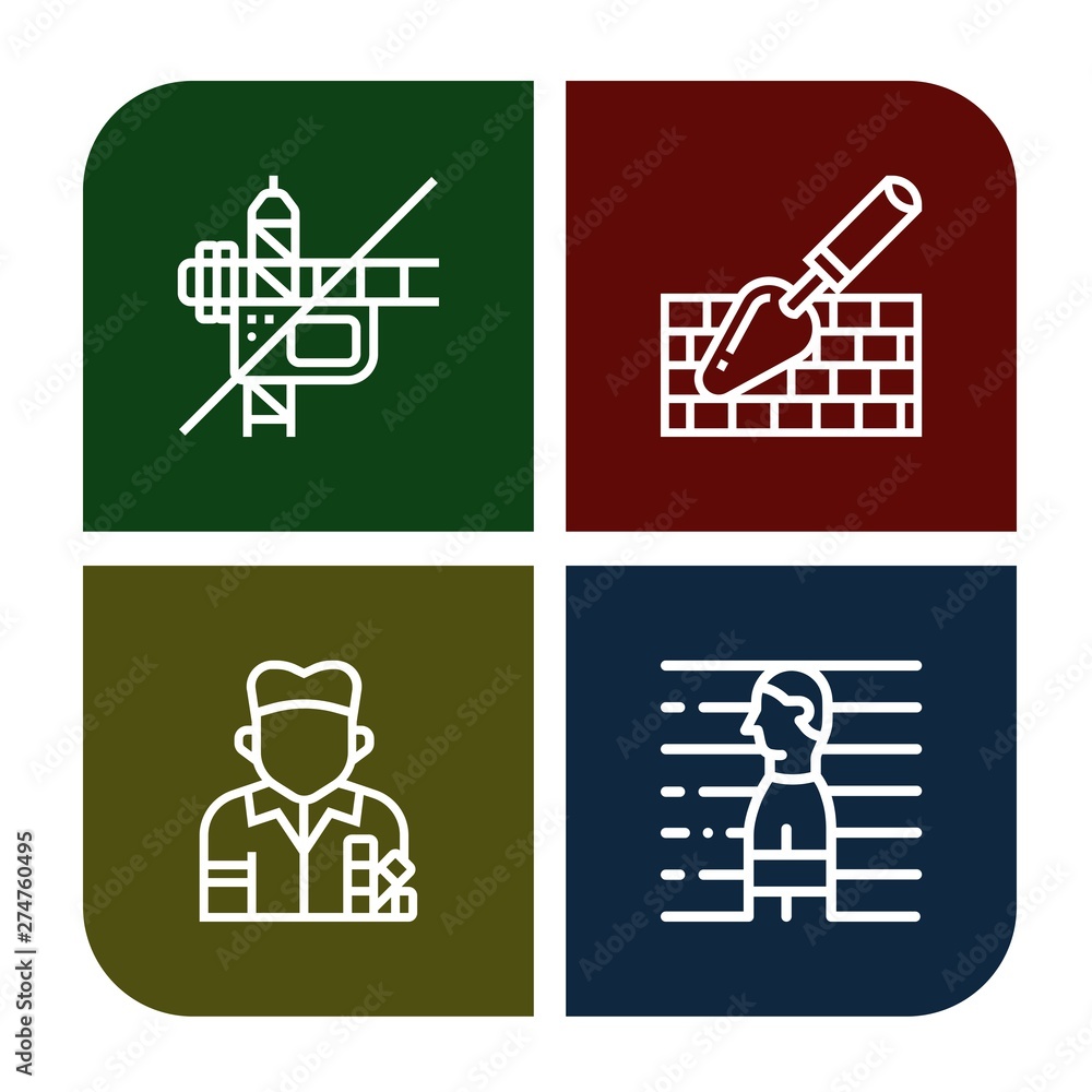 Set of hammer icons such as Construction, Trowel, Painter, Prisoner , hammer Set of hammer icons such as Construction, Trowel, Painter, Prisoner , hammer