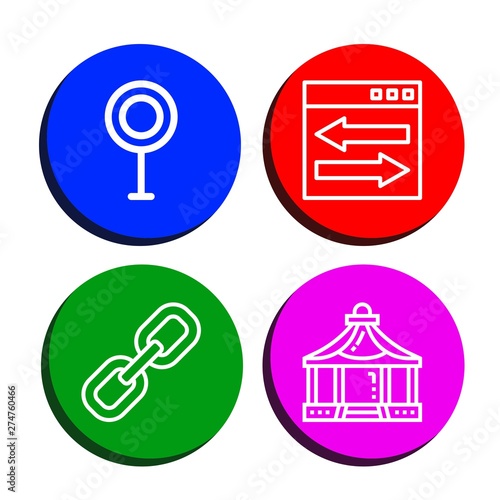 Set of togetherness icons such as Transvestite, Web link, Link, Shelter , togetherness