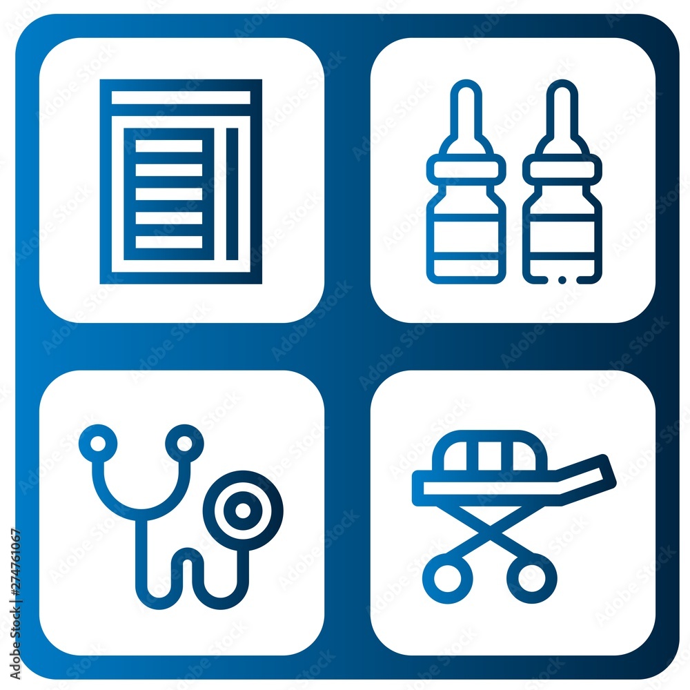 Set of ambulance icons such as Chamber, Medicine, Phonendoscope, Stretcher , ambulance Set of ambulance icons such as Chamber, Medicine, Phonendoscope, Stretcher , ambulance