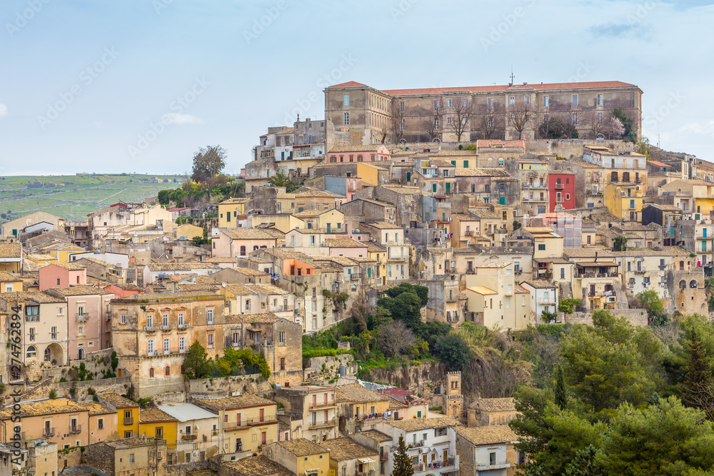Old buildings of Ragusa Ibla, Sicily Italy