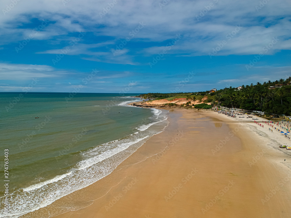aerial landscape beach of Lagoinha, Ceará - Brazil aerial landscape beach of Lagoinha, Ceará - Brazil