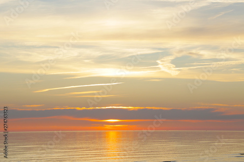 epic sunset over the Baltic sea