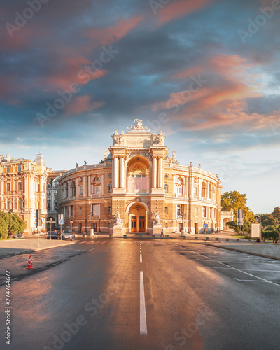 Opera House in Odessa, Ukraine. Odessa State Academic Opera and Ballet Theater