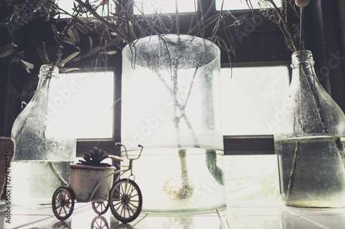decoration corner in the cafe