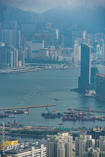 Hong Kong Victoria Harbour View, cityscape of Hong Kong © chokniti