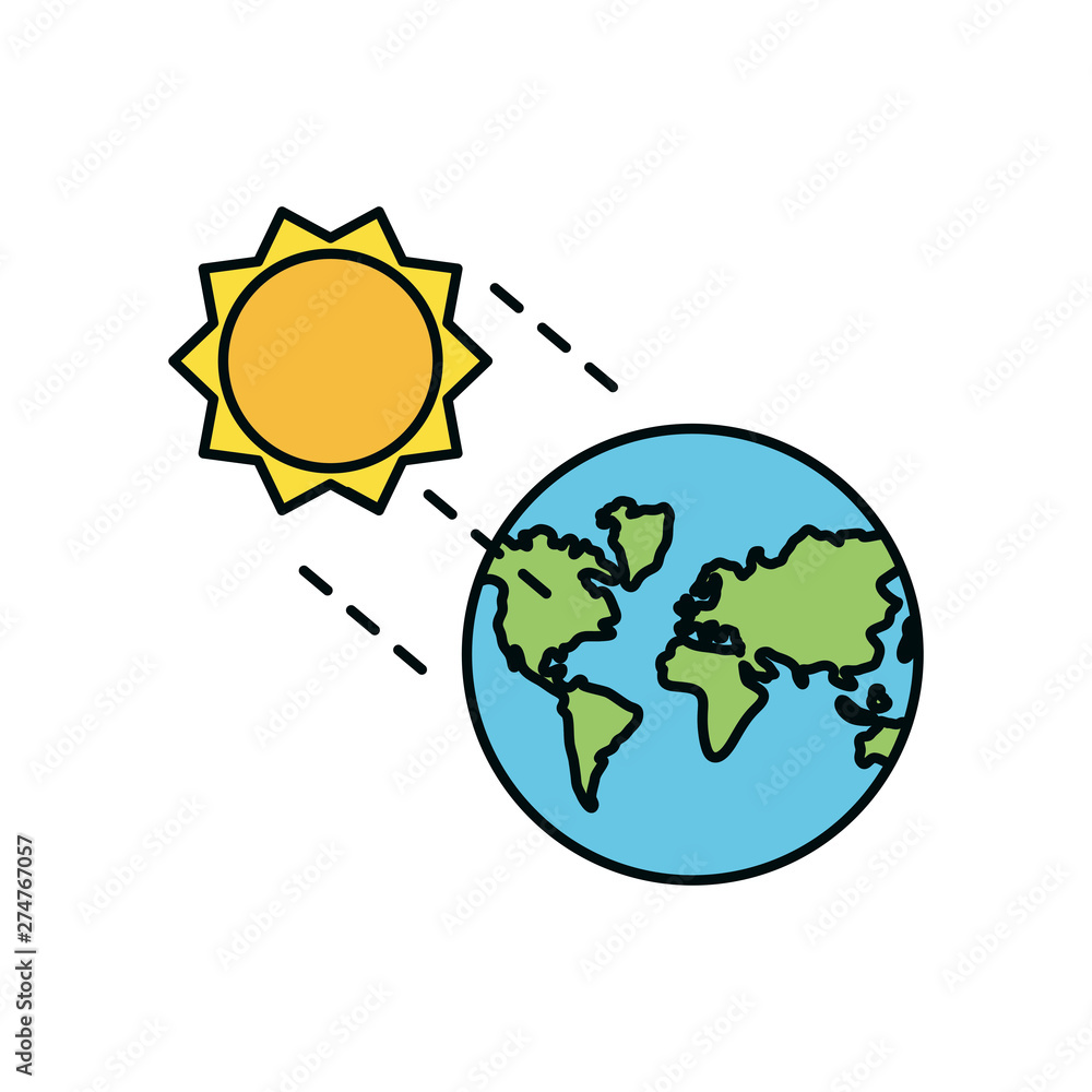 Isolated summer sun design vector ilustration