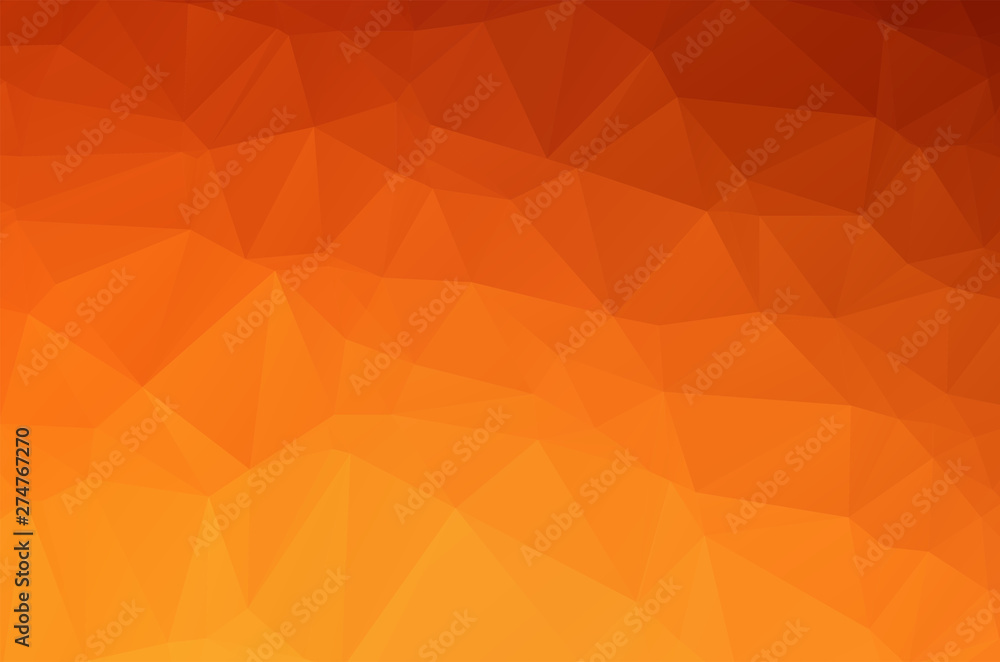 Nền hình đa giác tinh thể cam màu cam: \