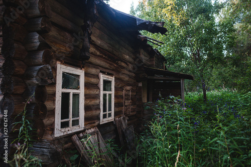 Old rustic abandoned house in the forest © petrofff757