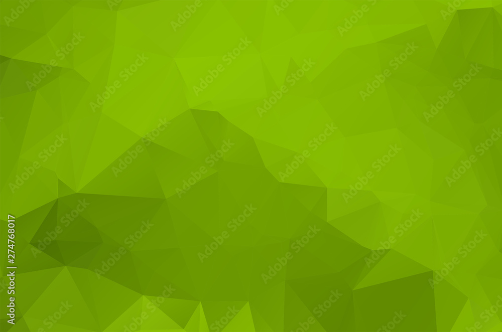Green Low poly crystal background. Polygon design pattern. environment green Low poly vector illustration, low polygon background.