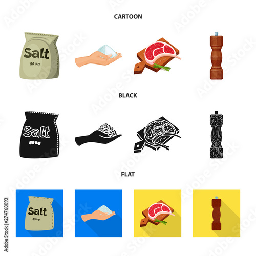 Vector design of cooking and sea symbol. Set of cooking and baking stock symbol for web.